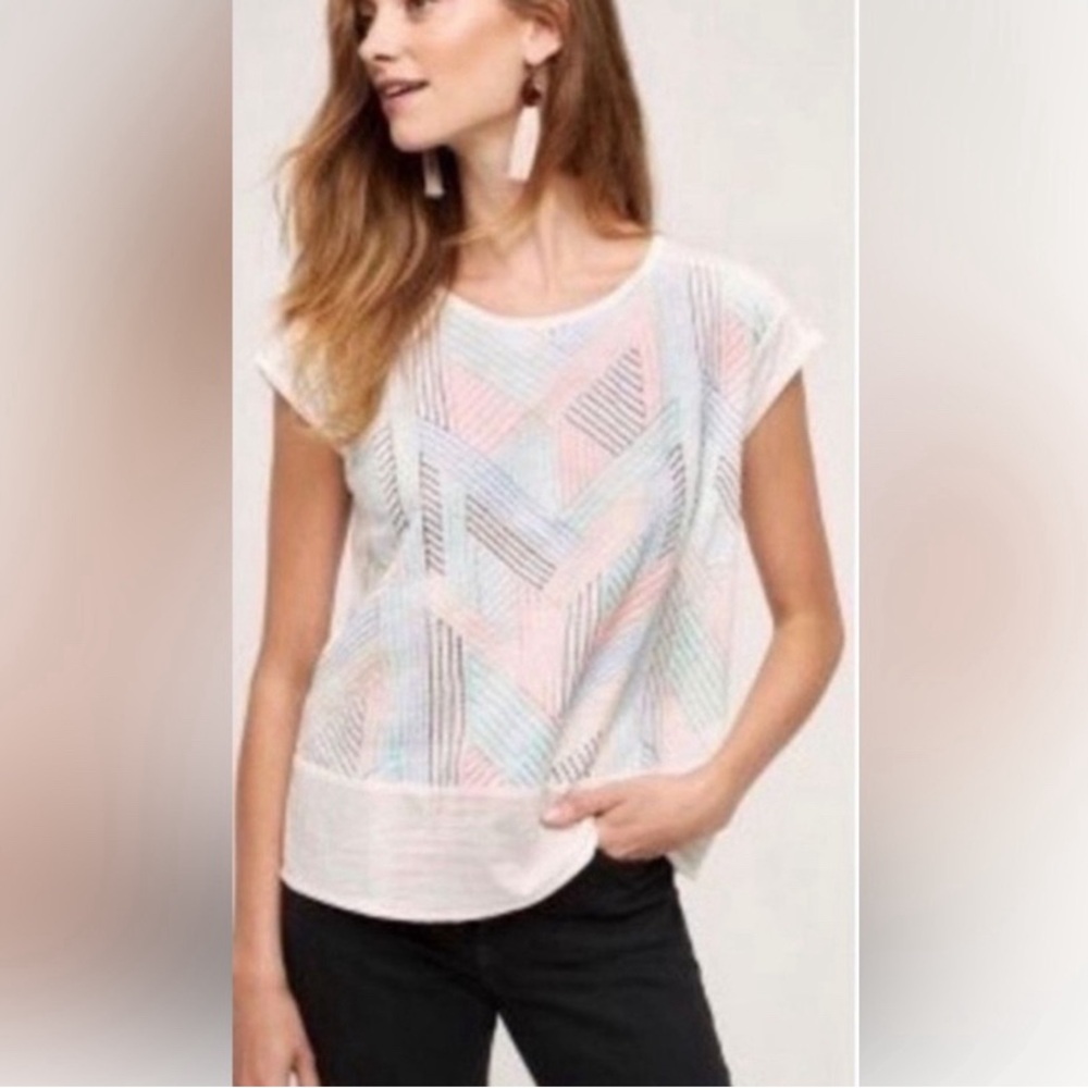 Anthropologie Button Back Shirt - Size XL
